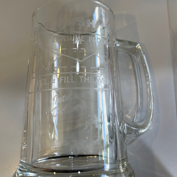 Vintage Intel Fab Push Glass Mug 1996 - Picture 1 of 2